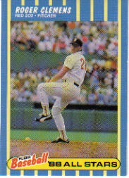 1988 Fleer Baseball All-Stars Baseball Cards   008      Roger Clemens